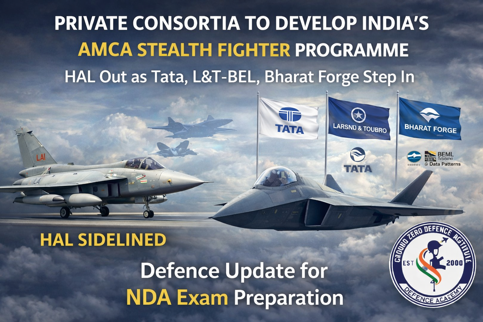 HAL Out of Race for India's AMCA Stealth Fighter Project Defence Update for Exam Preparation 5 February 2026