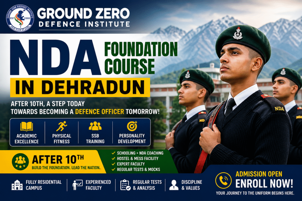 NDA Foundation Course in Dehradun